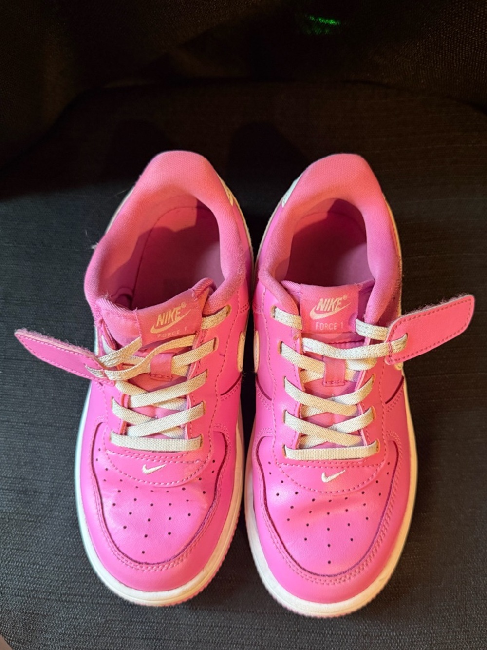 Nike Kids Airforce 1 Playful Pink/White Low EasyOn